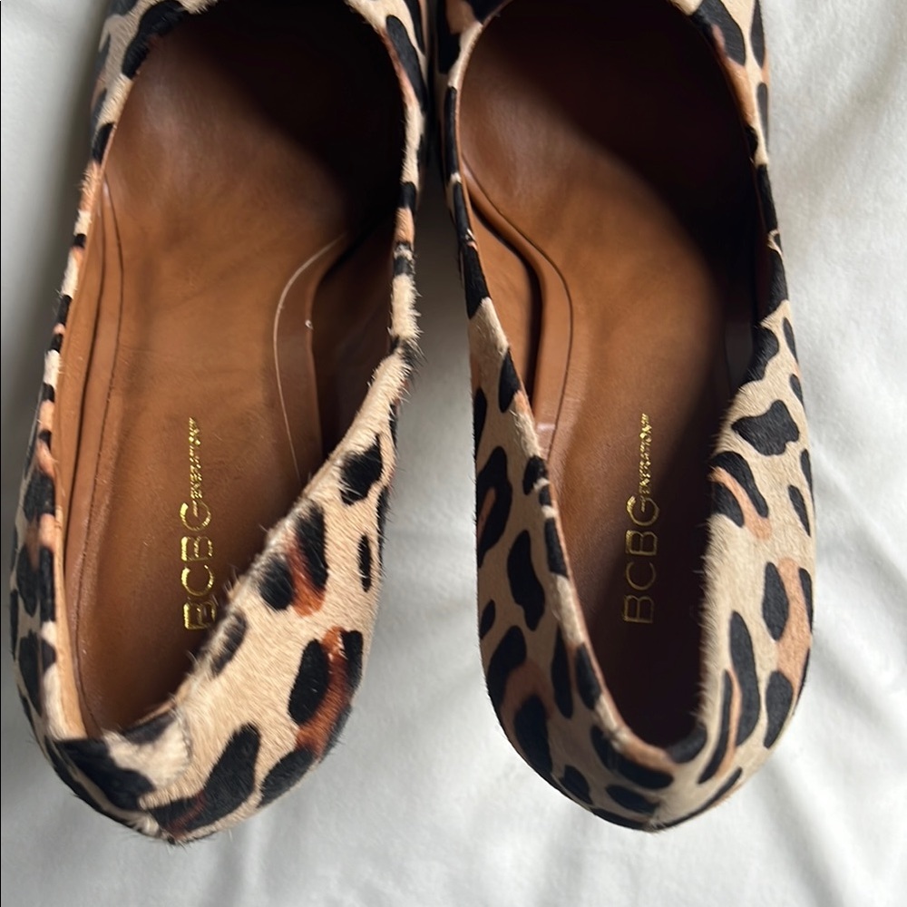BCBGeneration Leopard Print Dania Calf Hair Pump - Picture 8 of 13